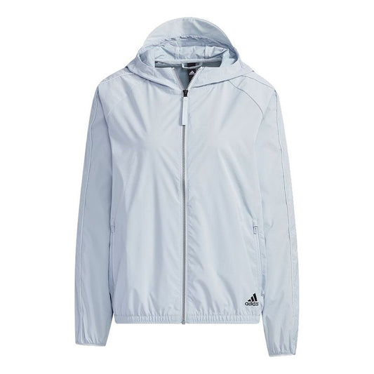 (WMNS) adidas Str Wb Film Casual Sports Hooded Jacket Light Blue GP0669