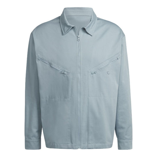 Men's adidas originals Sports Solid Color Jacket Light Grey HC4539