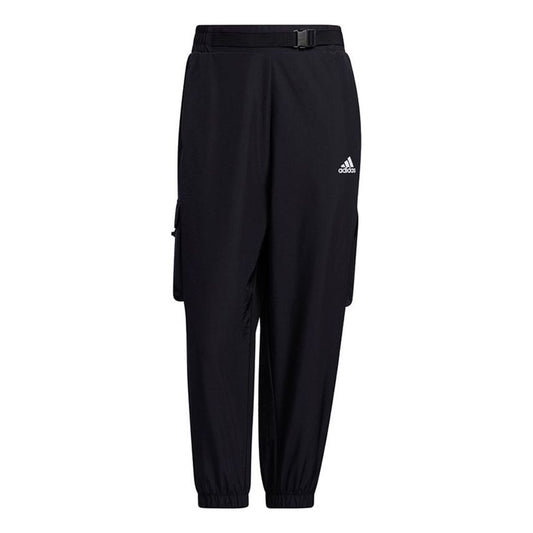(WMNS) adidas Pure Color Woven 3/4 Pants Asia Sizing 'Black' GP0663