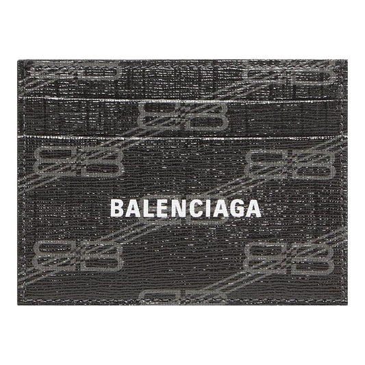 Balenciaga Signature Card Holder Bb Monogram Coated Canvas 'Black' 594309210D81061
