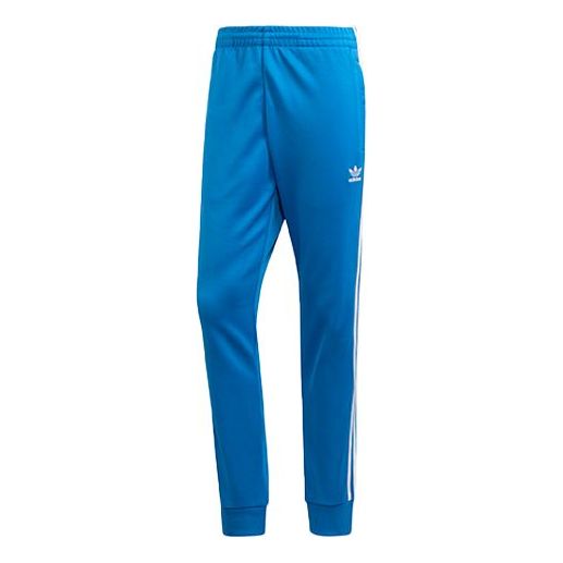 adidas Side Stripe Bundle Feet Sports Pants Blue ED6058