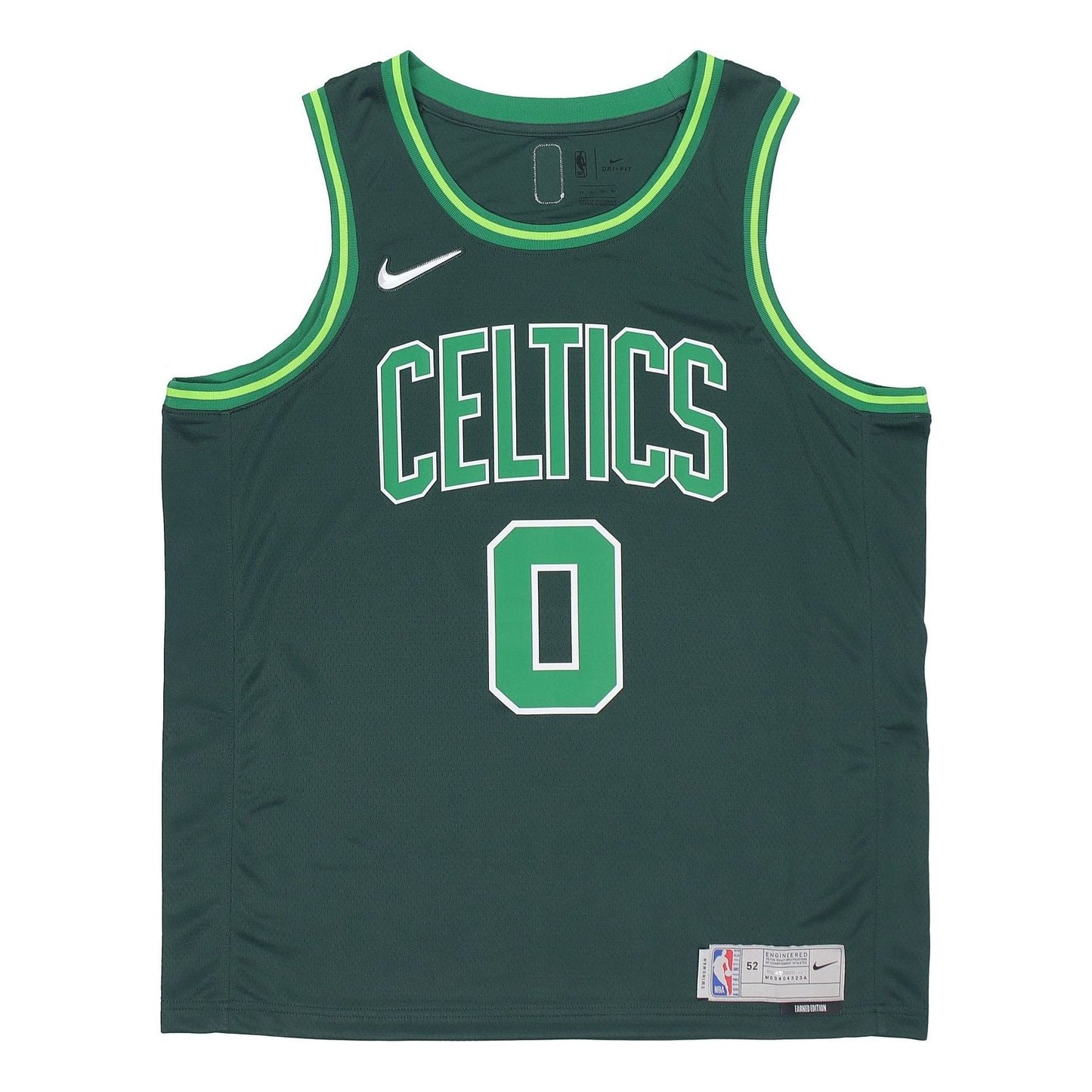 Nike NBA SW Fan Edition Award Version 20-21 Season Boston Celtics Tatum Jersey 'Green' CN9893-300
