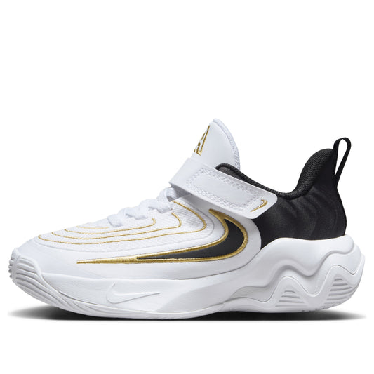 (PS) Nike Giannis Immortality 4 'White Black Metallic Gold'  FZ6733-100