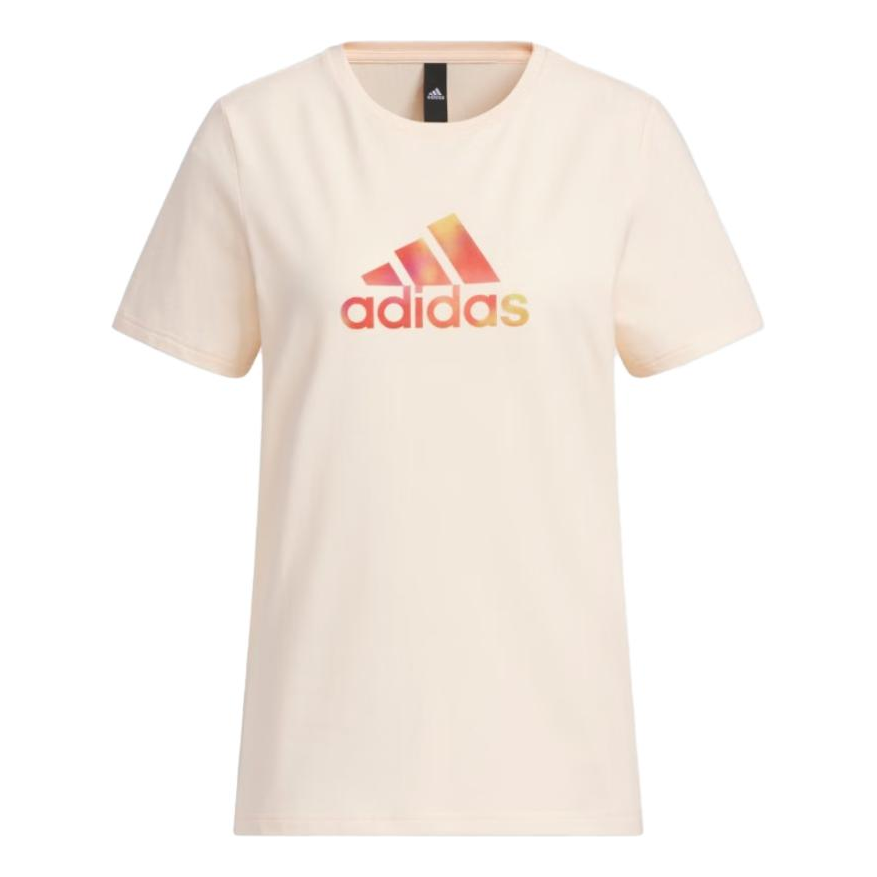 (WMNS) adidas Badge Of Sport T-Shirt Asia Sizing 'Beige' HY2888