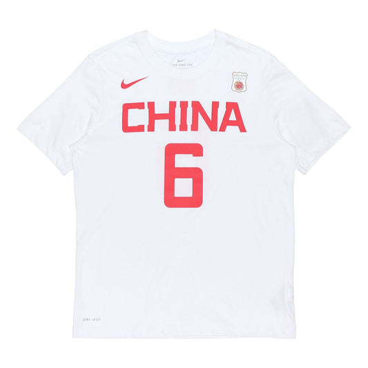 Nike Dri-fit Short Sleeve Athleisure Casual Sports Round Neck White BQ3757-101