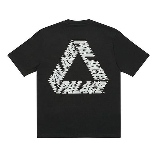 PALACE P3 Team Dark Back Logo Cozy Round Neck Short Sleeve Black T-Shirt P19TS238