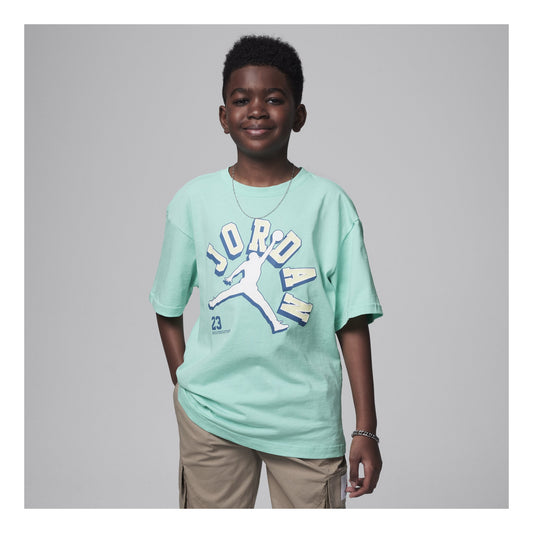 (GS) Air Jordan Varsity Jumpman Graphic T-Shirt 'Mint Green' FV2530-323