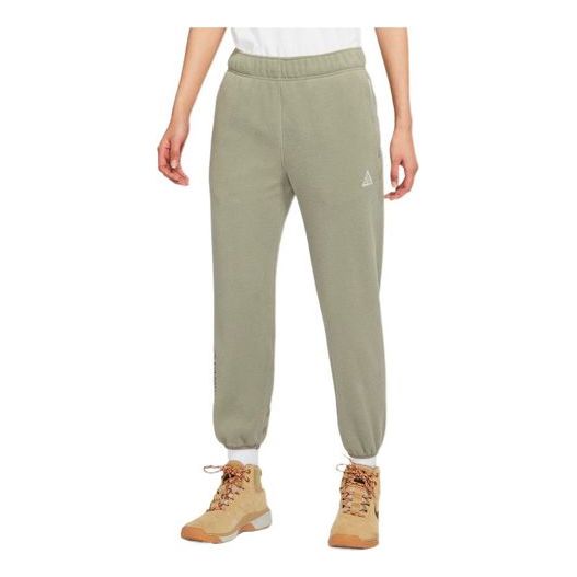 (WMNS) Nike x ACG Polartec Wolf Tree Casual Bundle Feet Sports Lacing Long Pants/Trousers Green CV0615-320