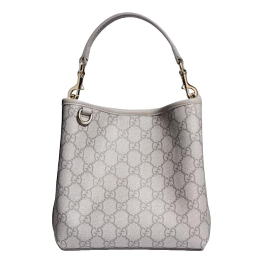 (WMNS) Gucci GG Emblem Small Bucket Bag 'Grey' 815118-FAD6M-1425