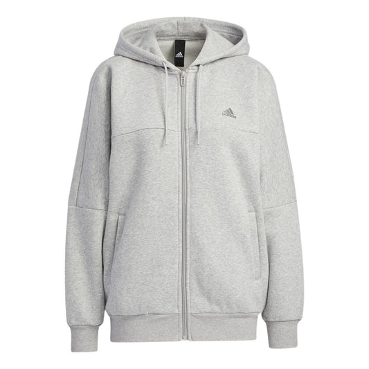(WMNS) adidas Word Fleece Hoodie Asia Sizing 'Grey' HM2813