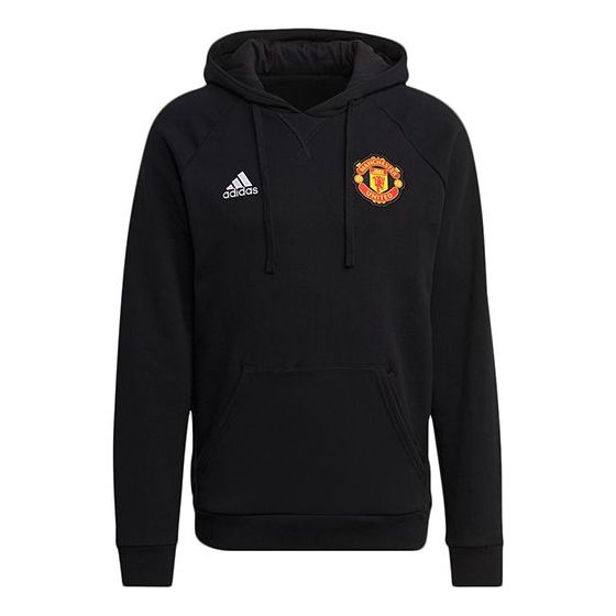 adidas Manchester United Embroidered team logo Hoodie 'Black' GR3909