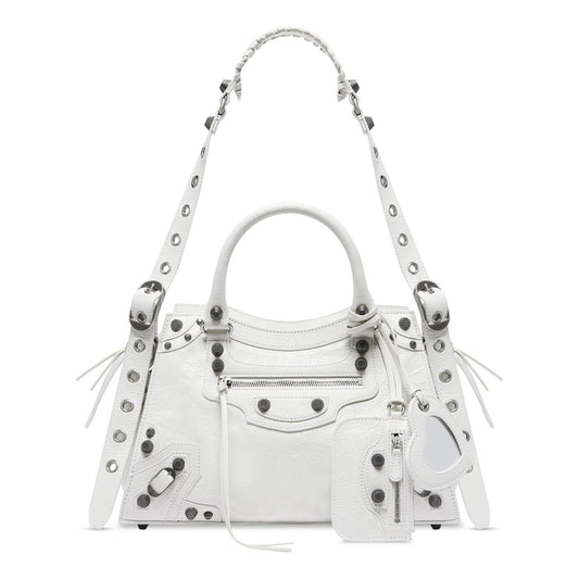 (WMNS) Balenciaga Neo Cagole City Small Handbag 'Optic White' 736046210B09104