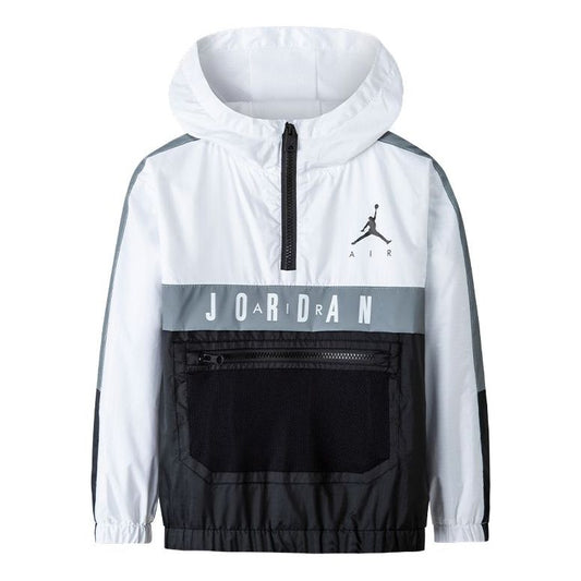 (PS) Air Jordan Color-Block Jacket 'White Black' JD2212015GS-001