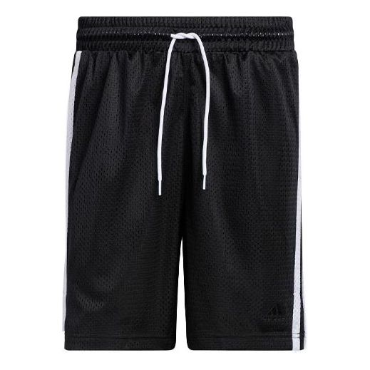 adidas Side Stripe Printing Loose Shorts Black GK8382