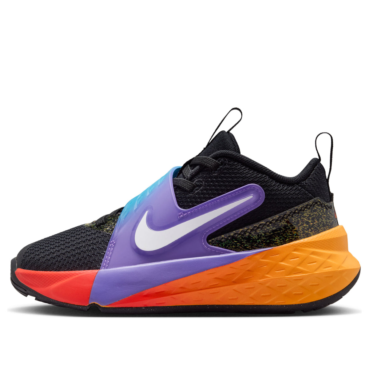 Nike Team Hustle D 12 'Black Laser Orange Action Grape' IO0283-001