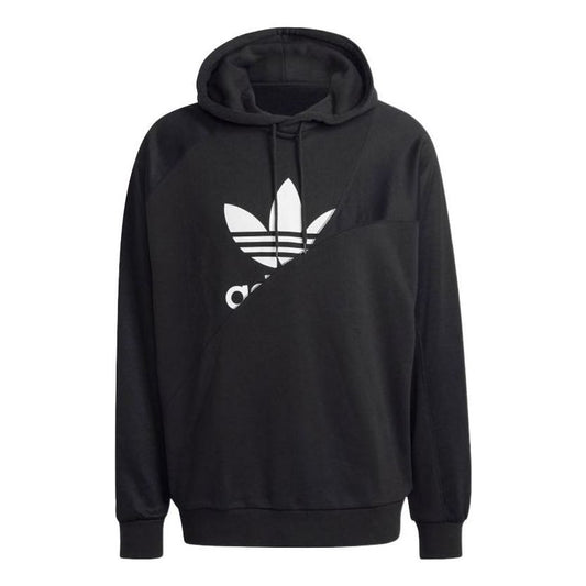 Men's adidas originals Bld Ft Hoody Hl Casual Printing Hooded Long Sleeves Black HG6331