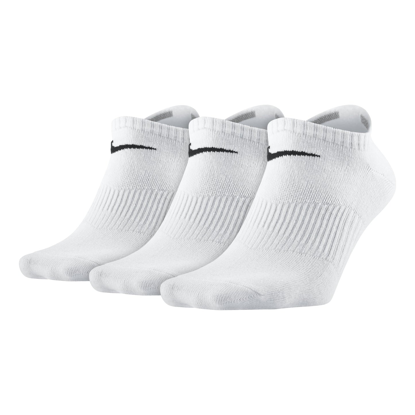 Nike Sports 3 Pairs Breathable Shallow Sports Socks Couple Style 3 Pairs White SX4705-101