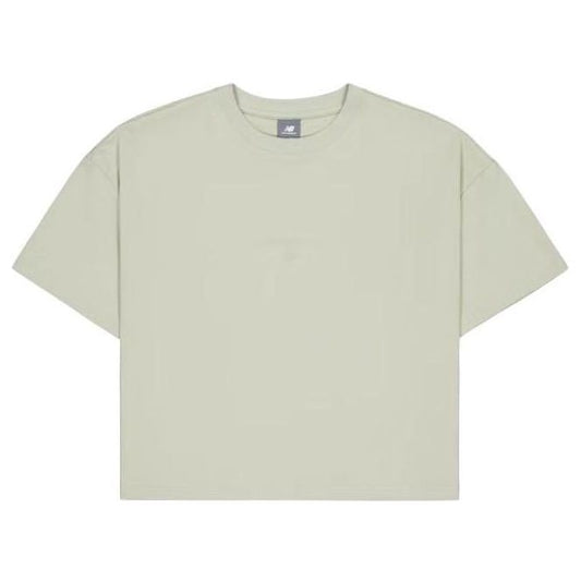 (WMNS) New Balance Cotton T-Shirt Asia Sizing 'Grey' AWT31573-OVN