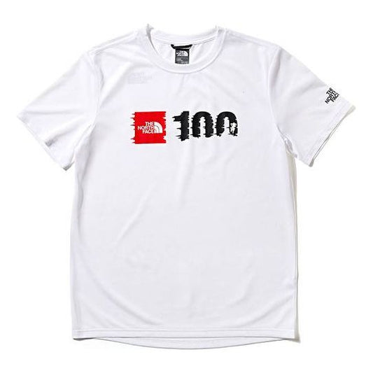 THE NORTH FACE TNF100 Outdoor Sports Short Sleeve Couple Style White 4N8Q-FN4