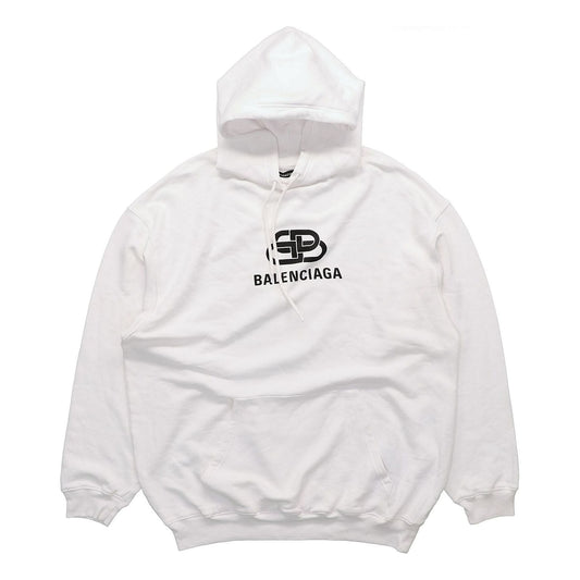 Balenciaga Unisex BB Printing Fleece White 570811TEV199044