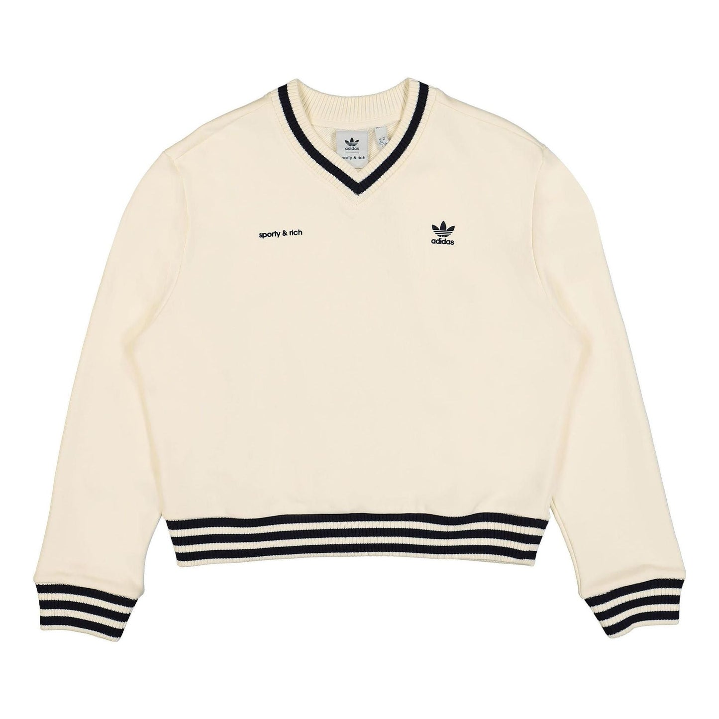 (WMNS) adidas x Sporty & Rich Sweater 'Beige' IN5247