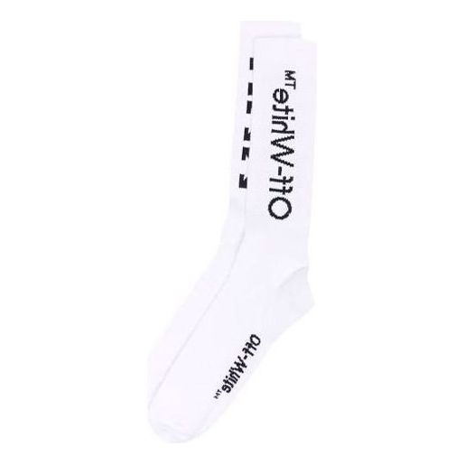 Off-White Arrows Mid Length Sock 'White' OMRA001F21KNI0040110