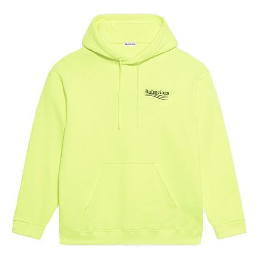 (WMNS) Balenciaga Alphabet Logo Yellow Hoodie 578135TJVD47110