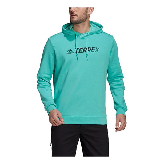 adidas Terrex Casual Sports hooded Pullover Green GN9971