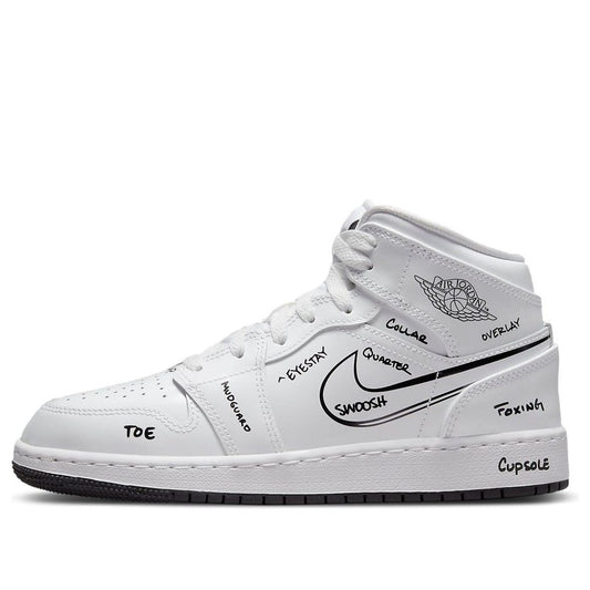 (GS) Air Jordan 1 Mid 'Schematic' DQ1864-100