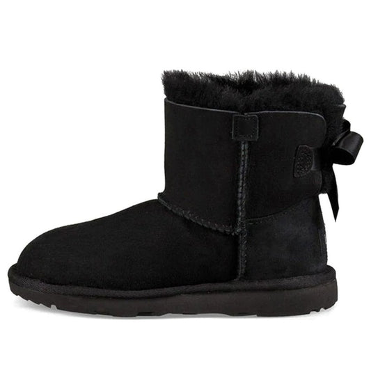 UGG Mini Bailey Bow II Snow Boots Big Boys Black 1017397K-BLK