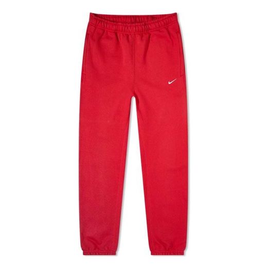 Nike Lab Logo Retro Classic Fleece Lined Bundle Feet Sports Pants Red CD6394-687