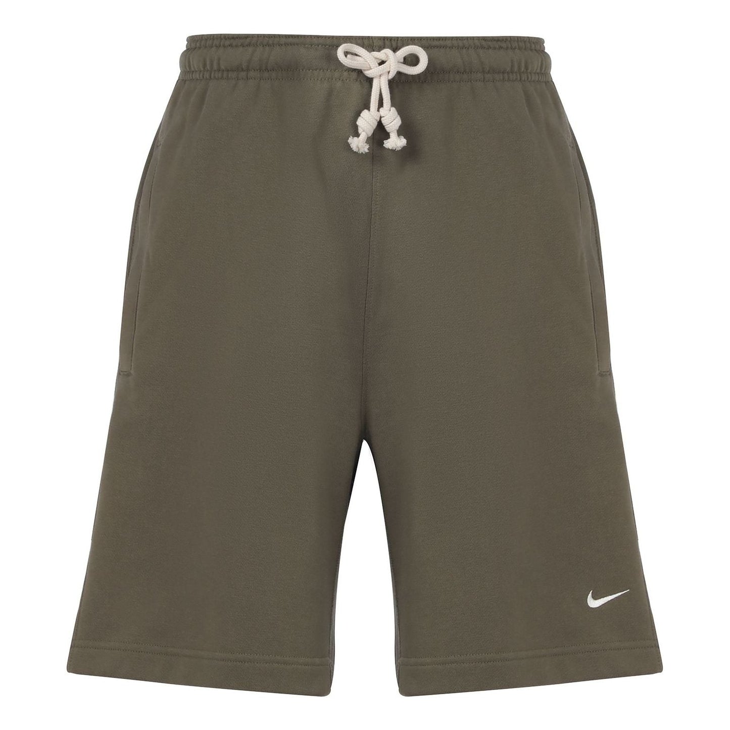 Nike SS22 Solid Color Drawstring Lacing Basketball Shorts Olive Green DQ5713-222
