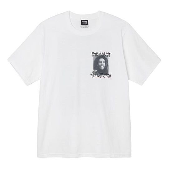 Stussy x Bob Marley & The Wailers Gear Unisex Bob Frames Printing White 3903711