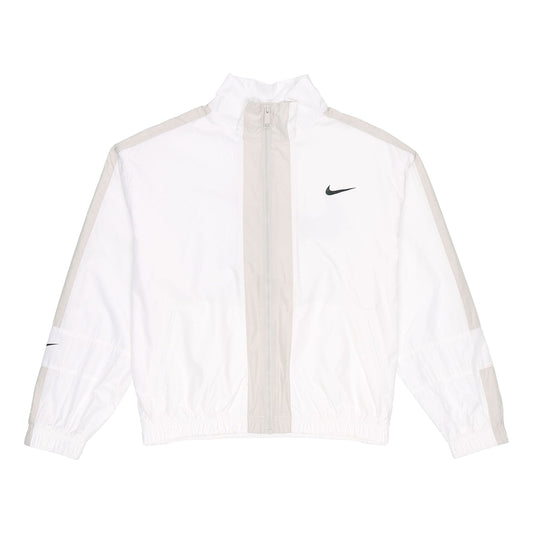 (WMNS) Nike Sportswear Repel Contrasting Colors Loose Woven Jacket Autumn White CZ8801-100