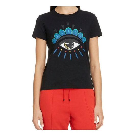 KENZO Large Eye Printing Pattern Short Sleeve Black FA5-2TS733-4YD-99