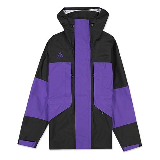 Nike x ACG Jacket Hood Gore tex Jacket Black/Purple CD7648-010