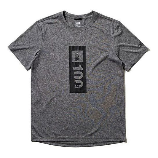 THE NORTH FACE TNF100 Outdoor Sports Short Sleeve Couple Style Gray 4N8Q-DYY