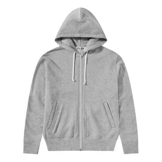 COMME des GARCONS PLAY SS25 Heart Back Emblem Hooded Zip Up 'Grey' AX-T342-051-2