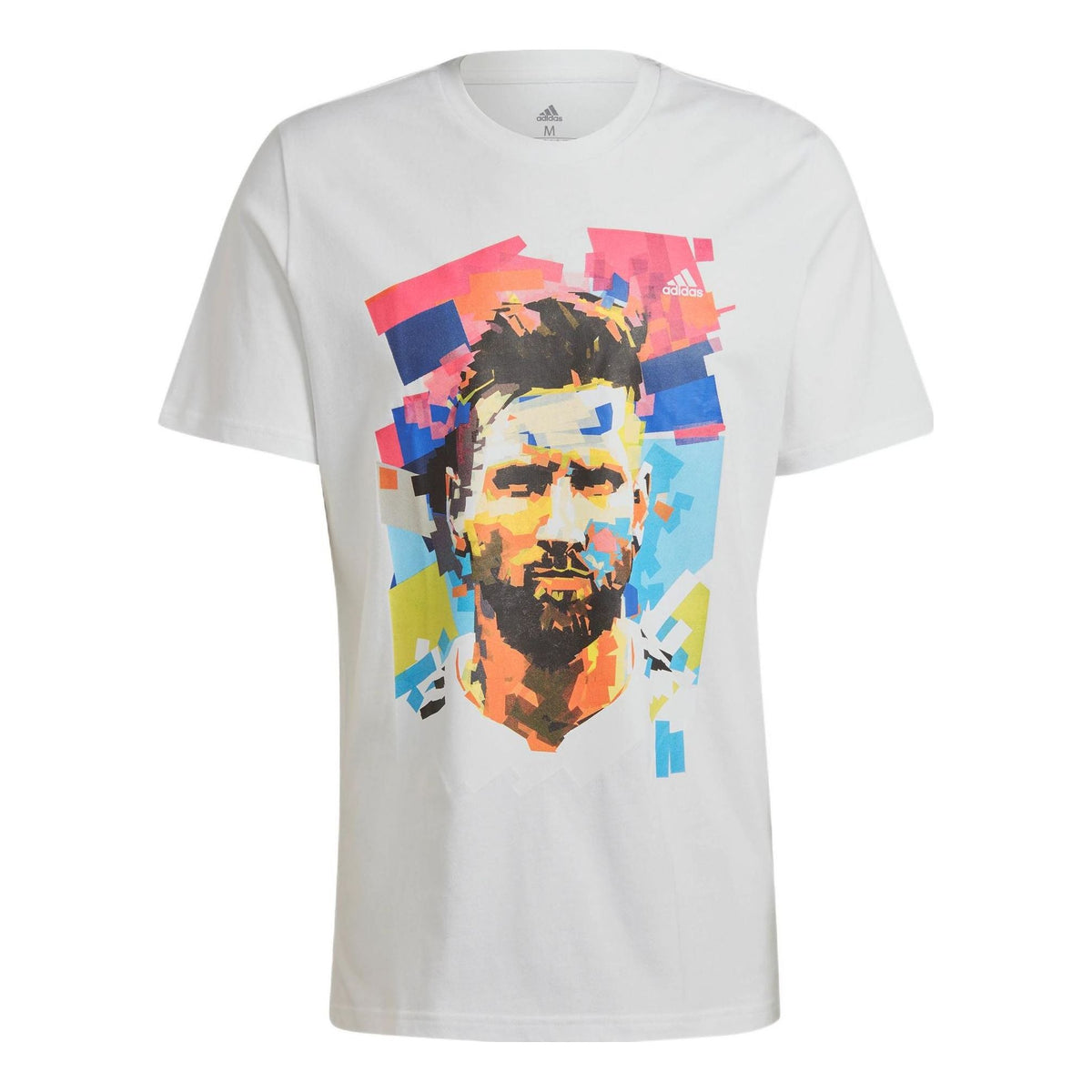 adidas M Messi G T Character Printing Alphabet Numeric Soccer/Football Sports Short Sleeve Black HA0930