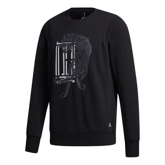 adidas Wuji Graphic Sweatshirt 'Black White' GF4040
