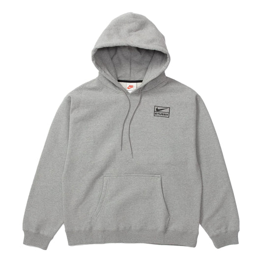 Nike x Stussy Logo Hoodie 'Grey' DJ9488-063