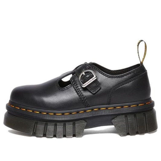 (WMNS) Dr. Martens Audrick Nappa Lux Platform Mary Jane 'Black' 30685001