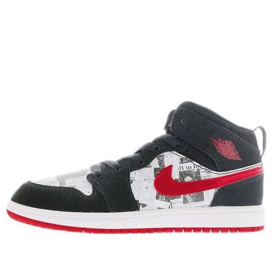 (PS) Air Jordan 1 Mid SE 'Newspaper Air Times' BQ6932-061