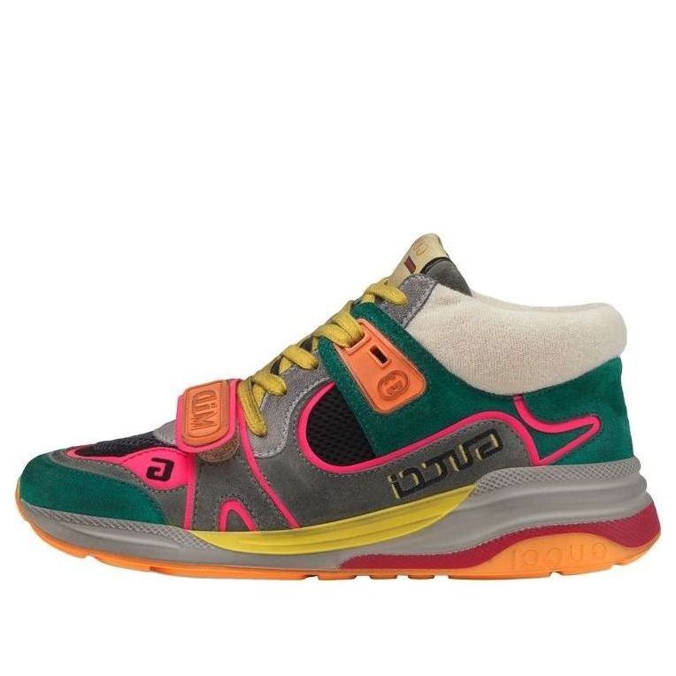 (WMNS) Gucci Ultrapace Mid 'Green Pink' 598987-0PVZ0-3185
