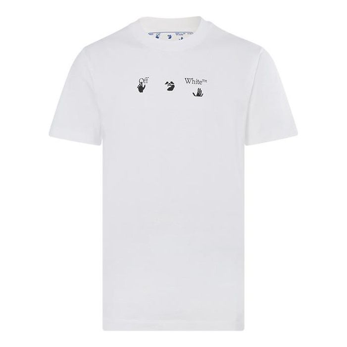 Off-White Peace Worldwide Over Tee 'White/Green' OMAA038R21JER0080155