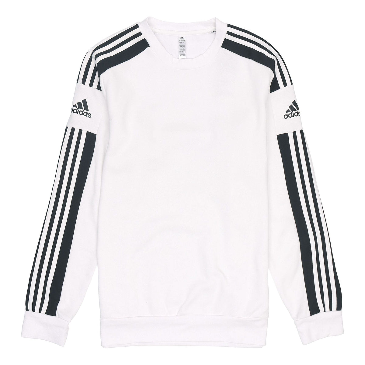 Men's adidas Stripe Logo Printing Long Sleeves Pullover White GT6641