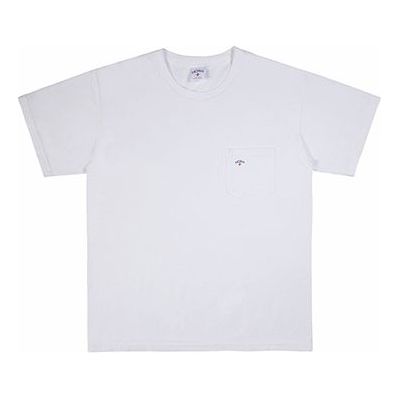 NOAH POCKET TEE Washed Short Sleeve Unisex White NOAH-SS19-008