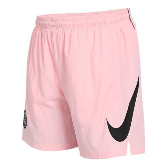 Nike Paris Saint-Germain Contrasting Colors Logo Printing Sports Shorts Pink CW0792-658