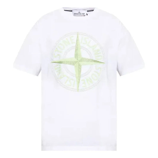 STONE ISLAND Logo Print T-Shirt 'White' 781521580-V0001