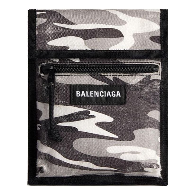 Balenciaga Explorer Small Pouch With Strap Camo Print 'Grey' 6559822AARO9061
